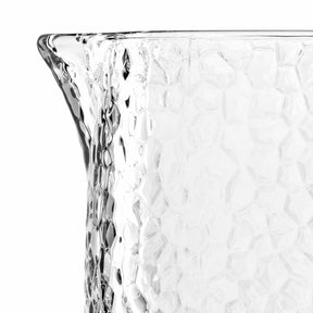 Krug MATERA 1 l mit strukturierter Glasoberfläche, Detailaufnahme Rand und Seitenwand