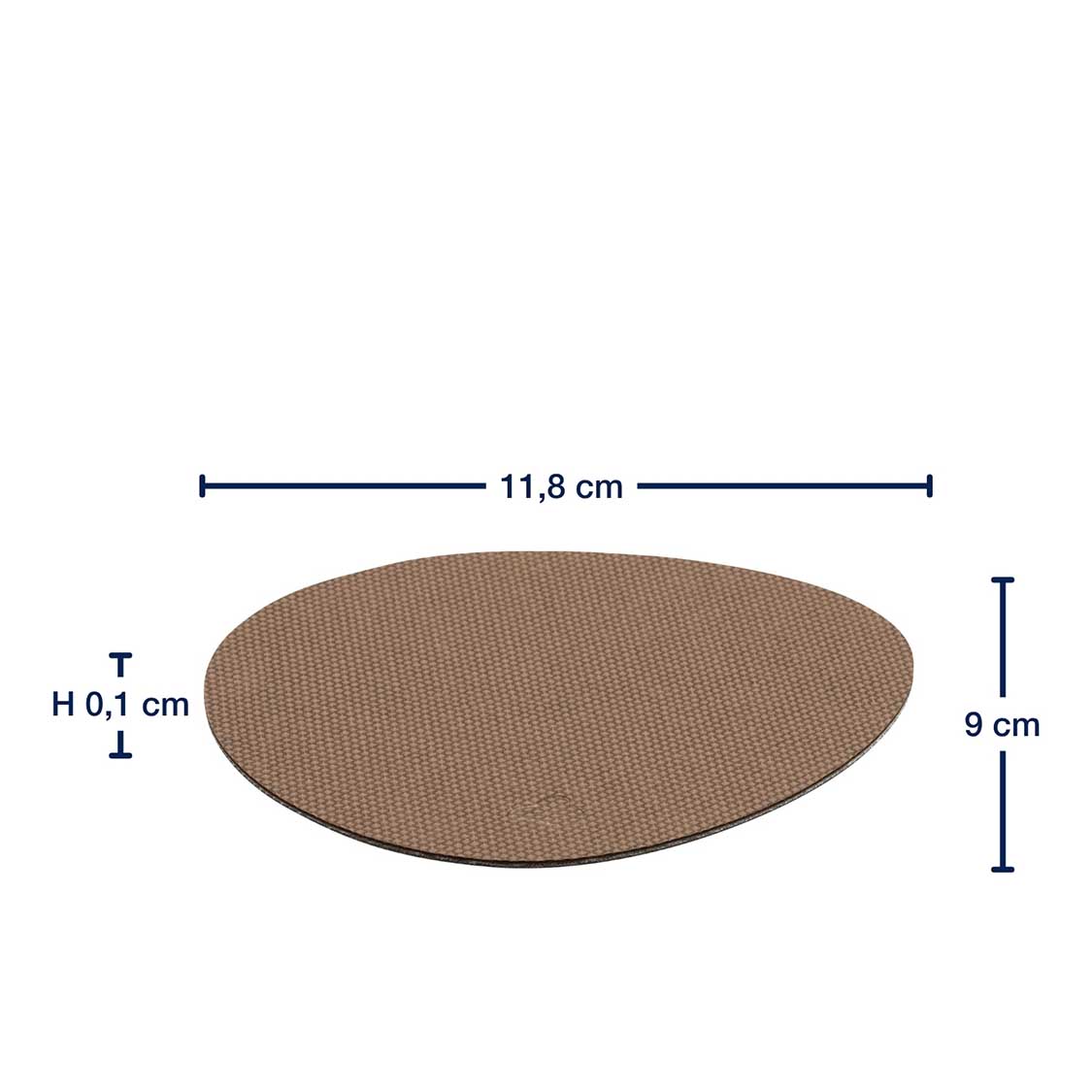 Massangaben zu Untersetzer GOCCE braun/beige 4er-Set