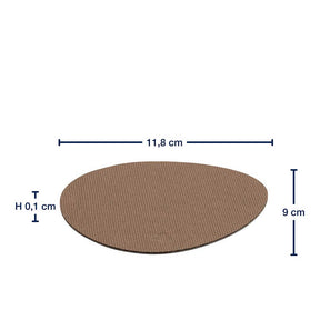Massangaben zu Untersetzer GOCCE braun/beige 4er-Set