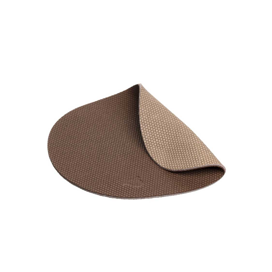Untersetzer GOCCE braun/beige, gefaltete PVC-Matte, Draufsicht