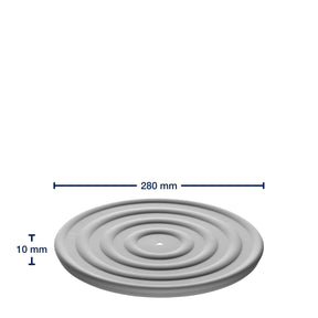 Massangaben zum Silikondeckel CUCINA 28 cm grau