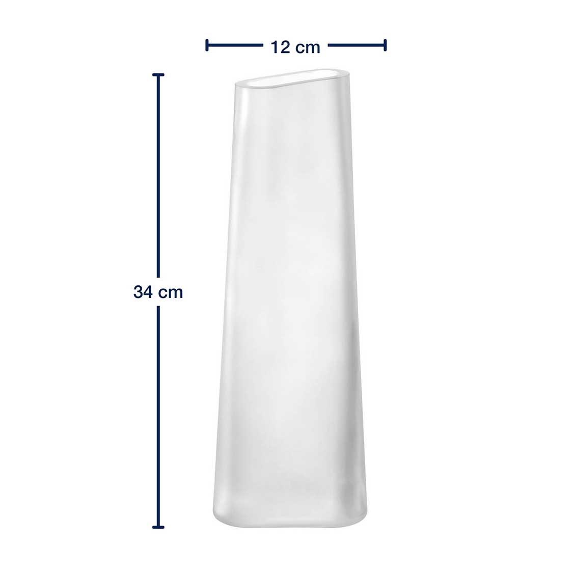 Massangaben zu Vase TURNO 34 cm satiniert
