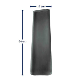 Massangaben zu Vase TURNO 34 cm grau satiniert
