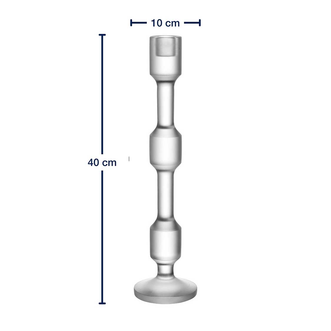 Massangaben zu Leuchter RIALTO 40 cm satiniert