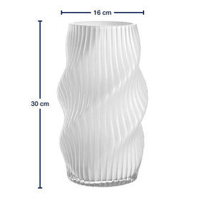 Messangaben zur Vase VERDI 30 cm weiß