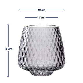 Massangaben zu Tischlicht GIULIA 10 cm grau