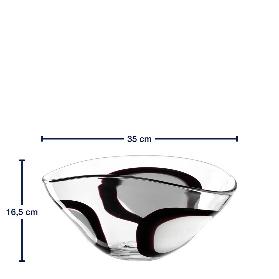 Massangaben zu Schale OCCHI BIANCHI 35 cm