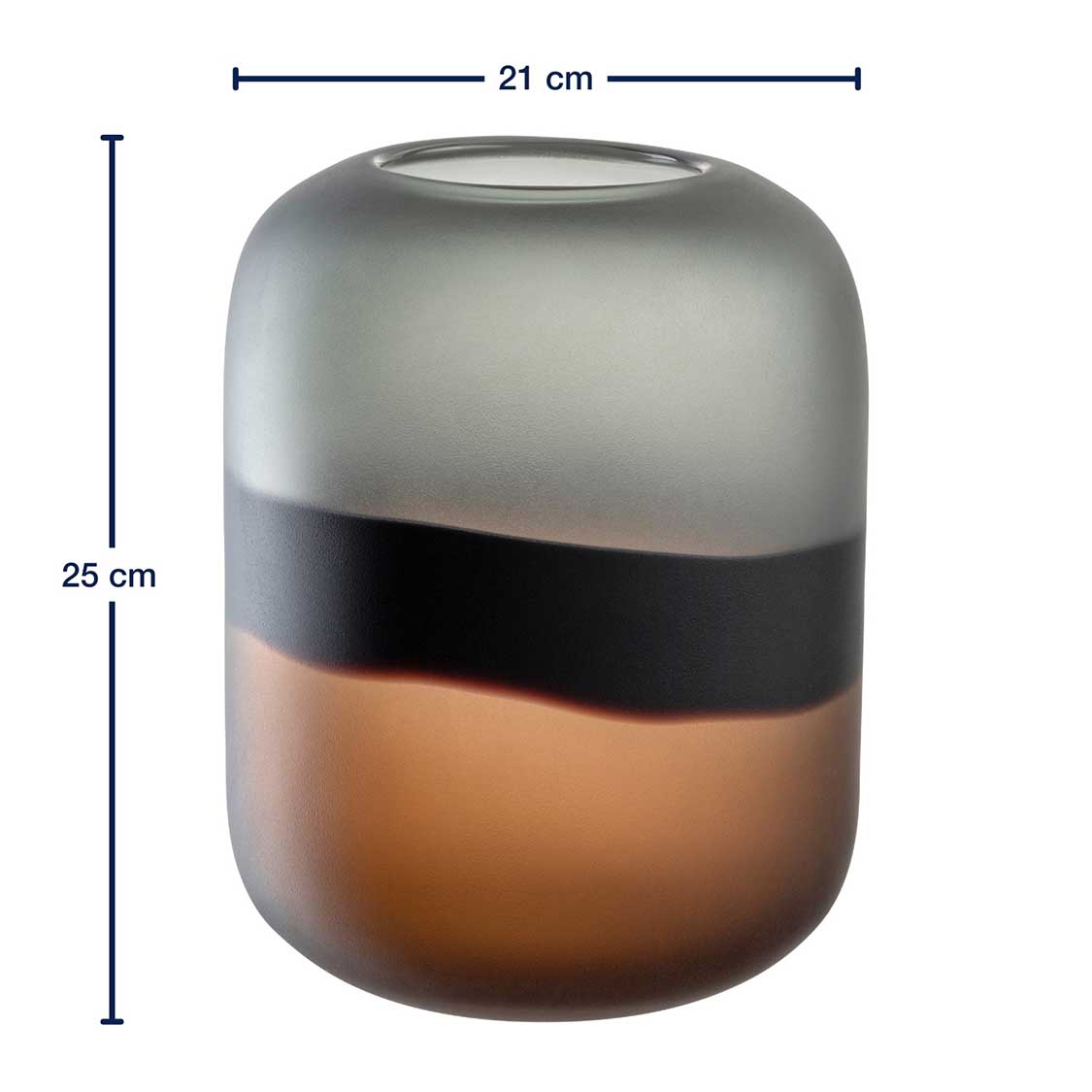 Massangaben zur Vase CORSO SABBIA 25 cm