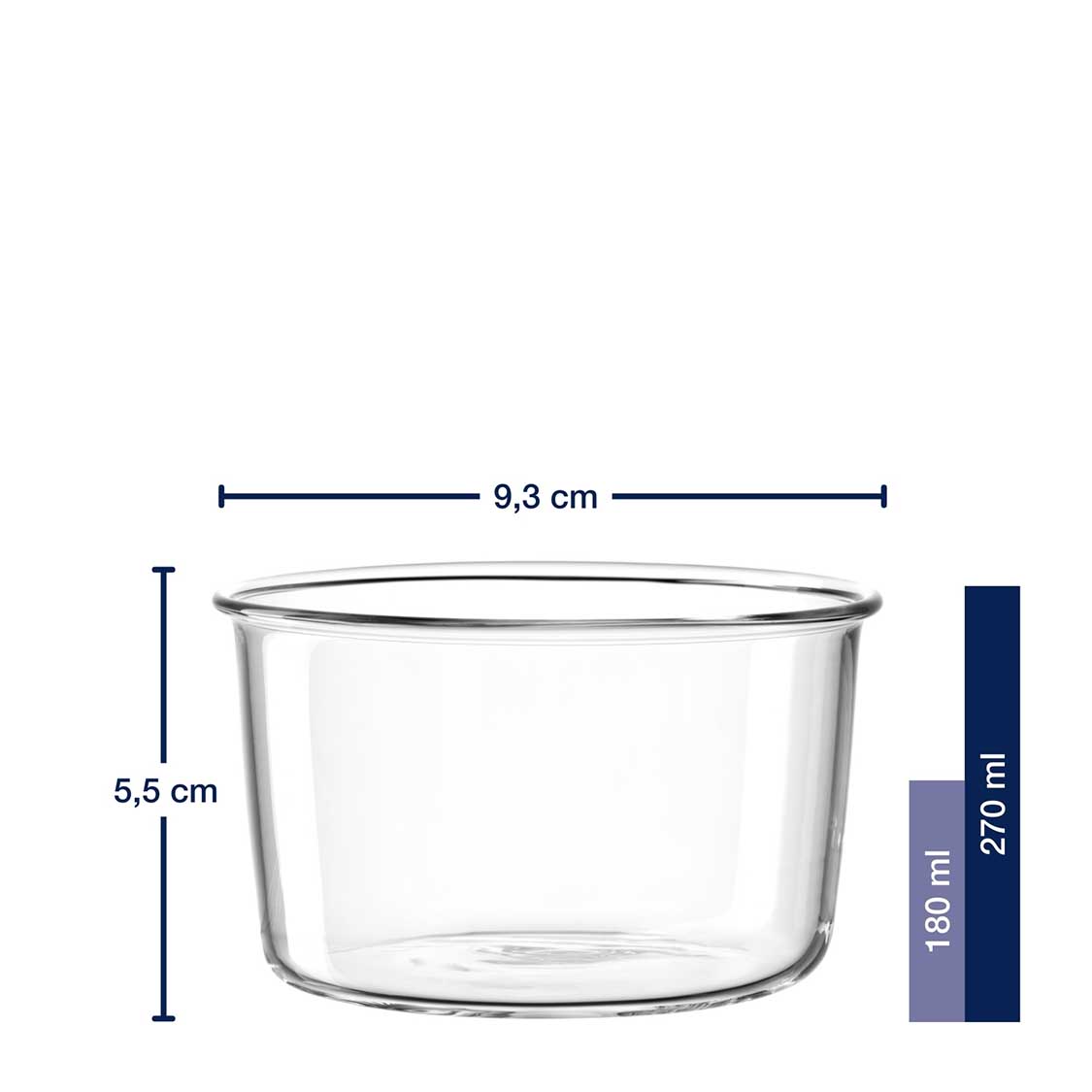 Massangaben zu Schale VETRO 9 cm