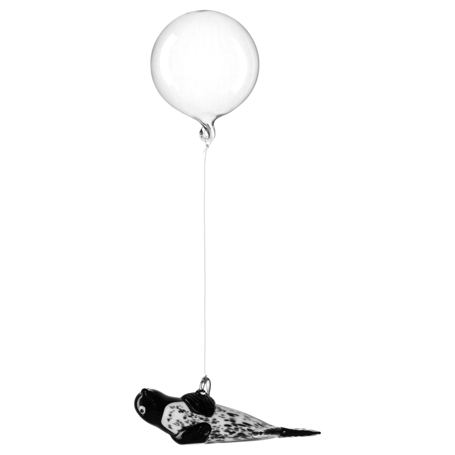 Seerobbe MARE an transparentem Ballon schwebend