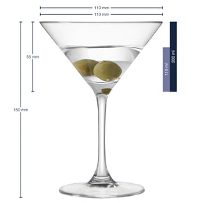 Massangaben zu Cocktailglas CIAO+ 200 ml