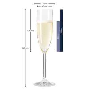 Massangaben zu Sektglas DAILY 200 ml 6er-Set