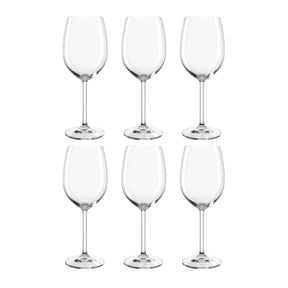 Rotweinglas DAILY 460 ml 6er-Set, sechs klare Gläser angeordnet