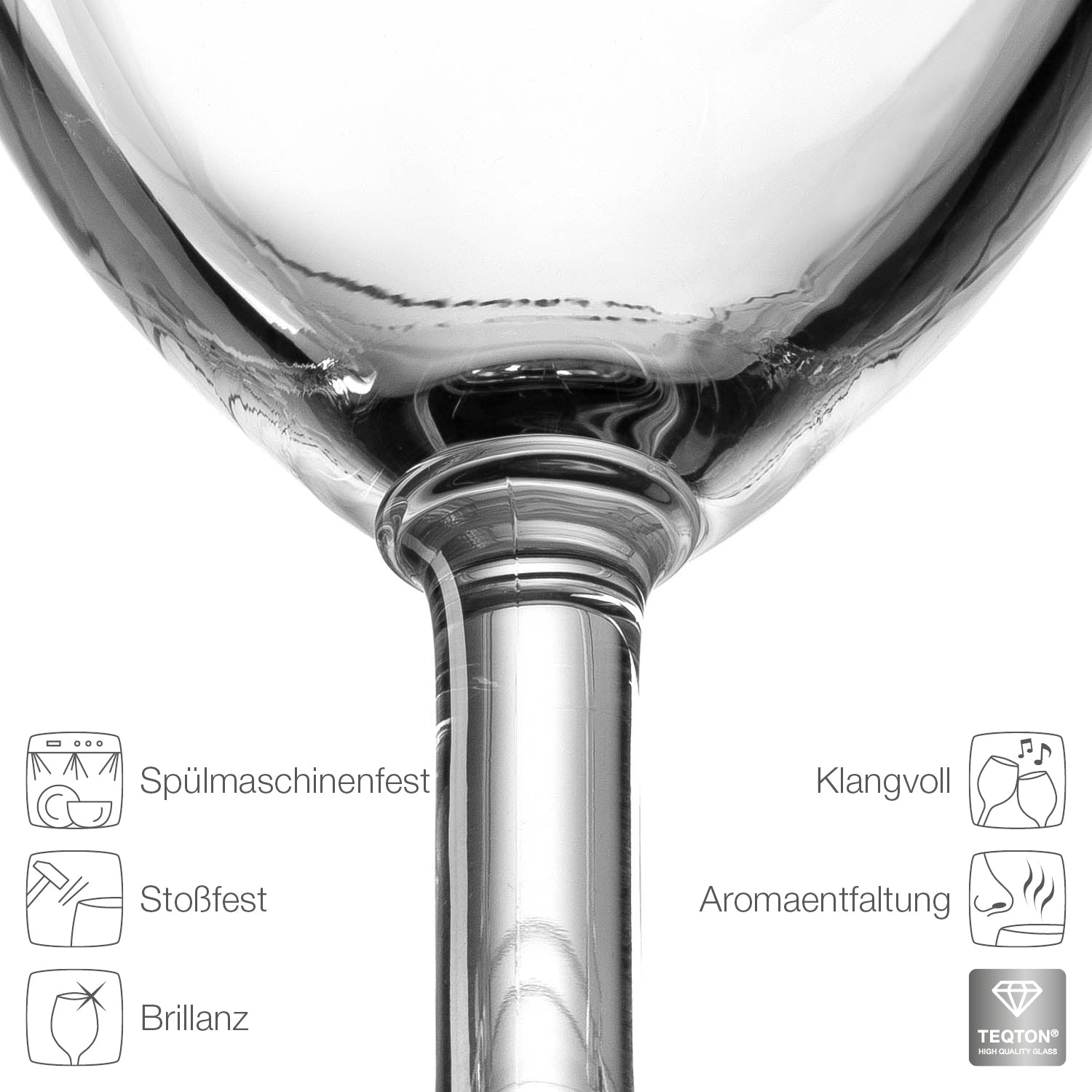 Bierglas DAILY 360 ml, Nahaufnahme des Glaskörpers von oben