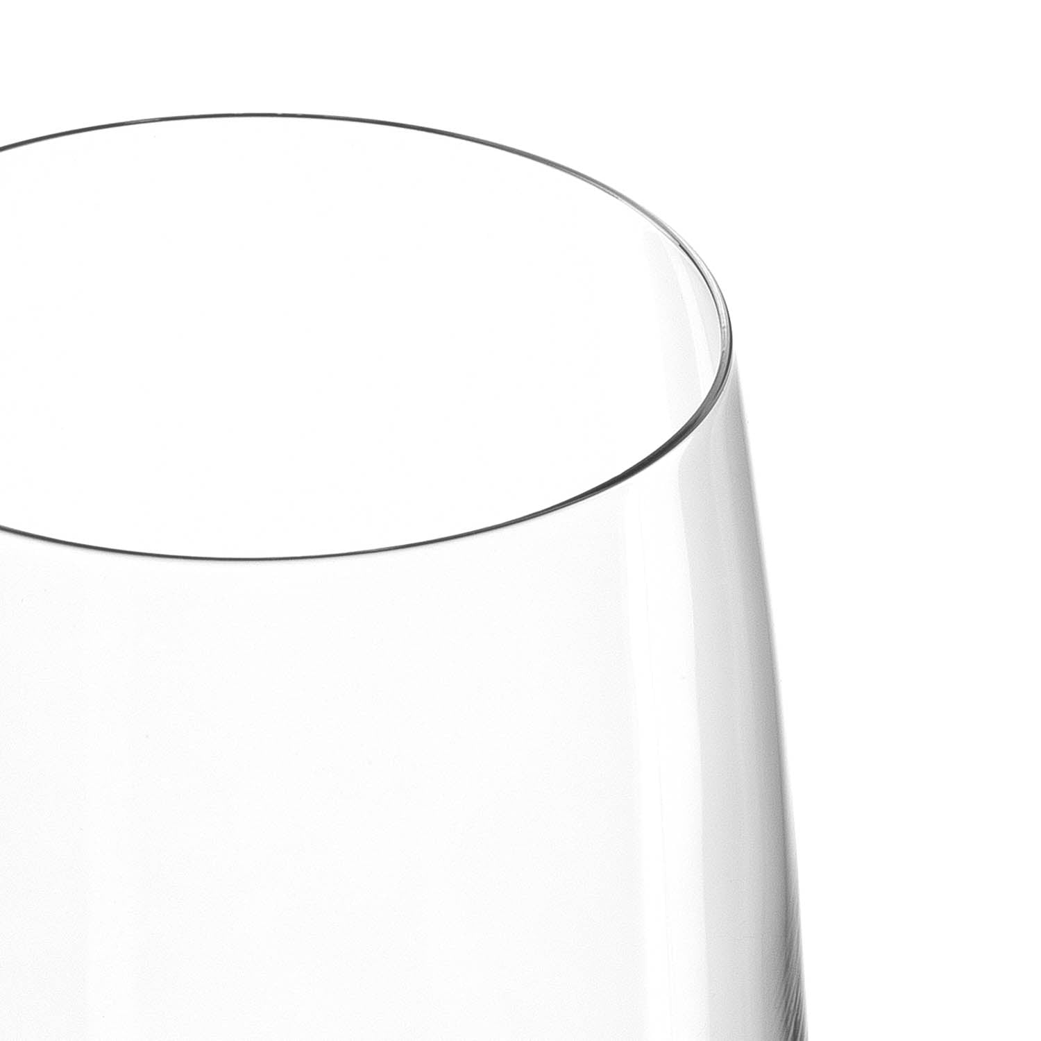 Klares Bierglas DAILY 360 ml, Nahaufnahme von oben