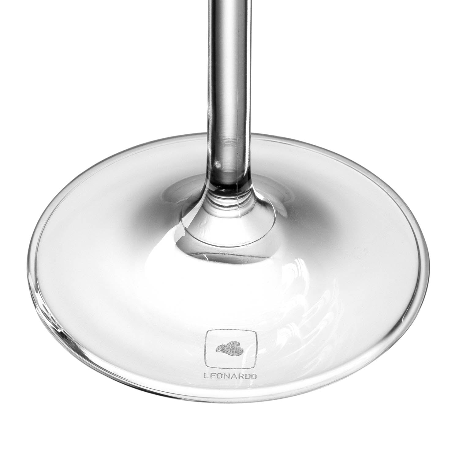 Cocktailglas DAILY von oben, Bodenansicht mit Herstellerlogo