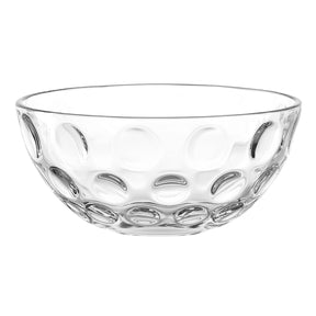 Schale CUCINA OPTIC mit strukturiertem Reliefmuster auf klarem Glas