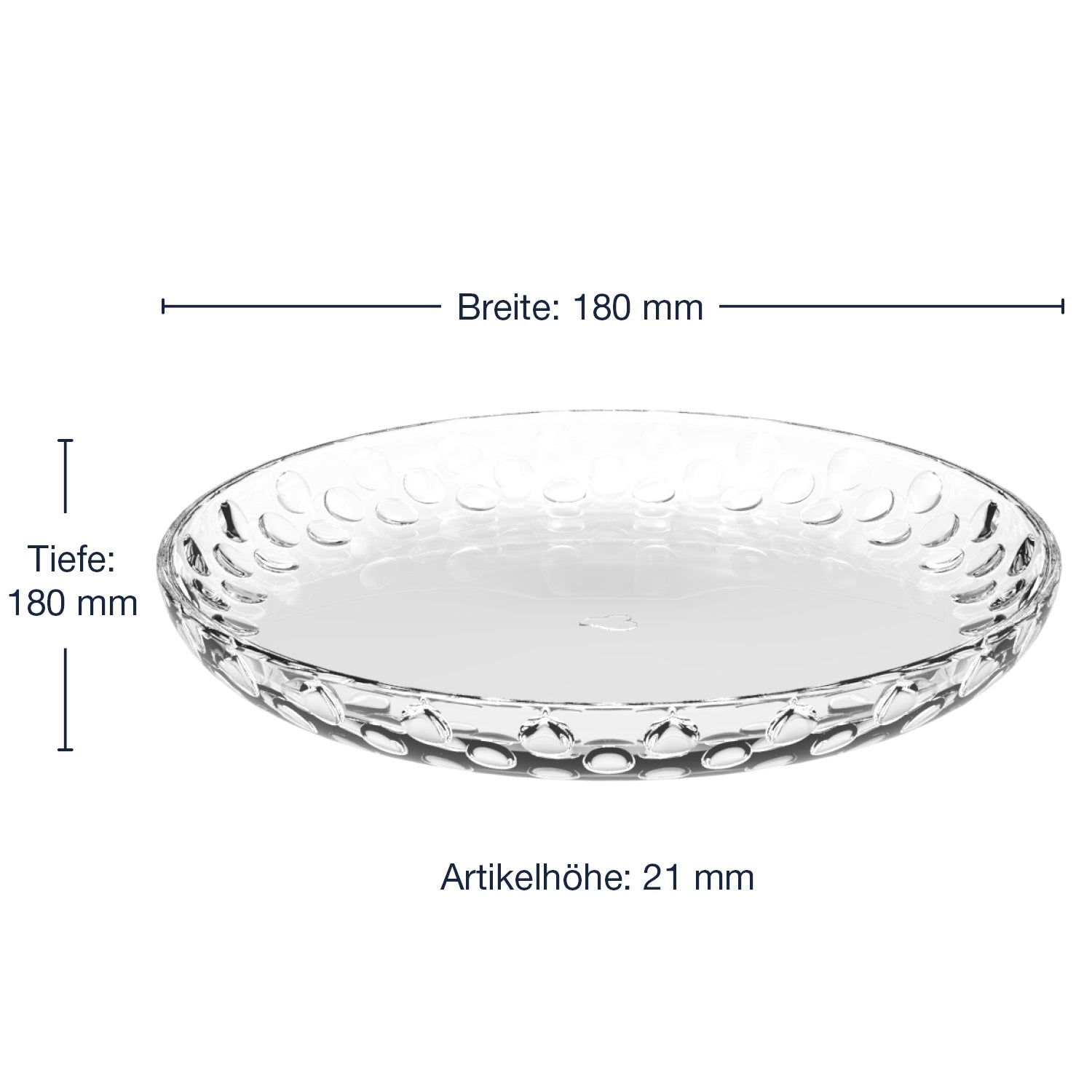 Massangaben zu Teller CUCINA OPTIC 18 cm 6er-Set
