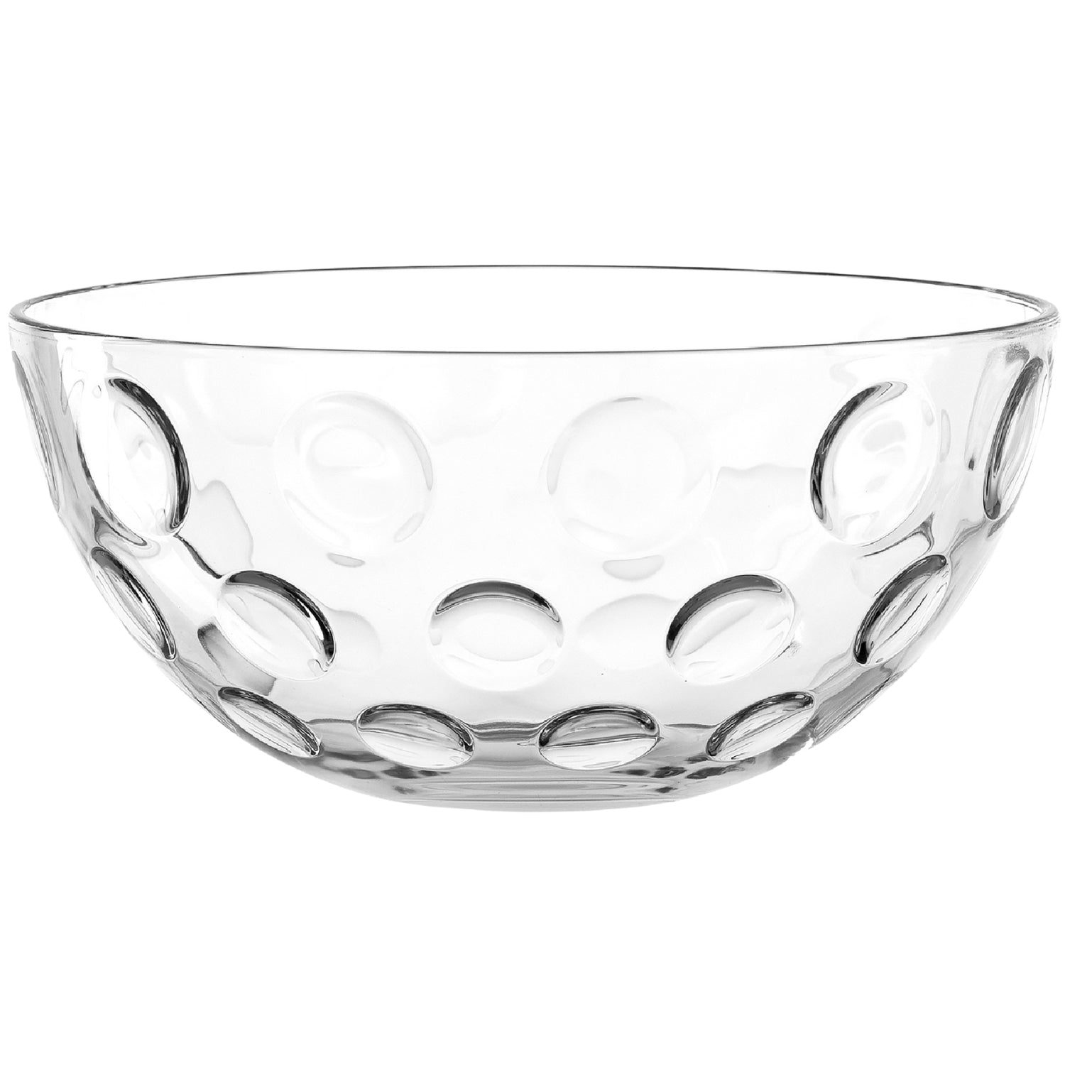Schale CUCINA OPTIC aus klarem Glas mit strukturiertem Oberflächen-Design
