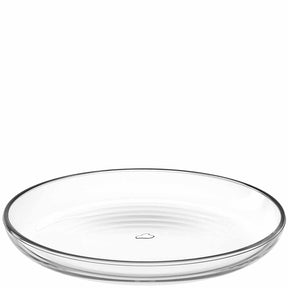 Glasteller 18 cm CUCINA von oben fotografiert, klare Glasoberfläche
