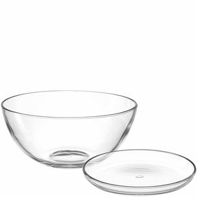 Set Schale/Teller CUCINA mit Glasschale und Glasteller, klar
