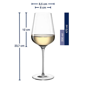 Massangaben zum Rieslingglas BRUNELLI 470 ml