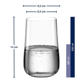 Massangaben zu Trinkglas BRUNELLI 530 ml