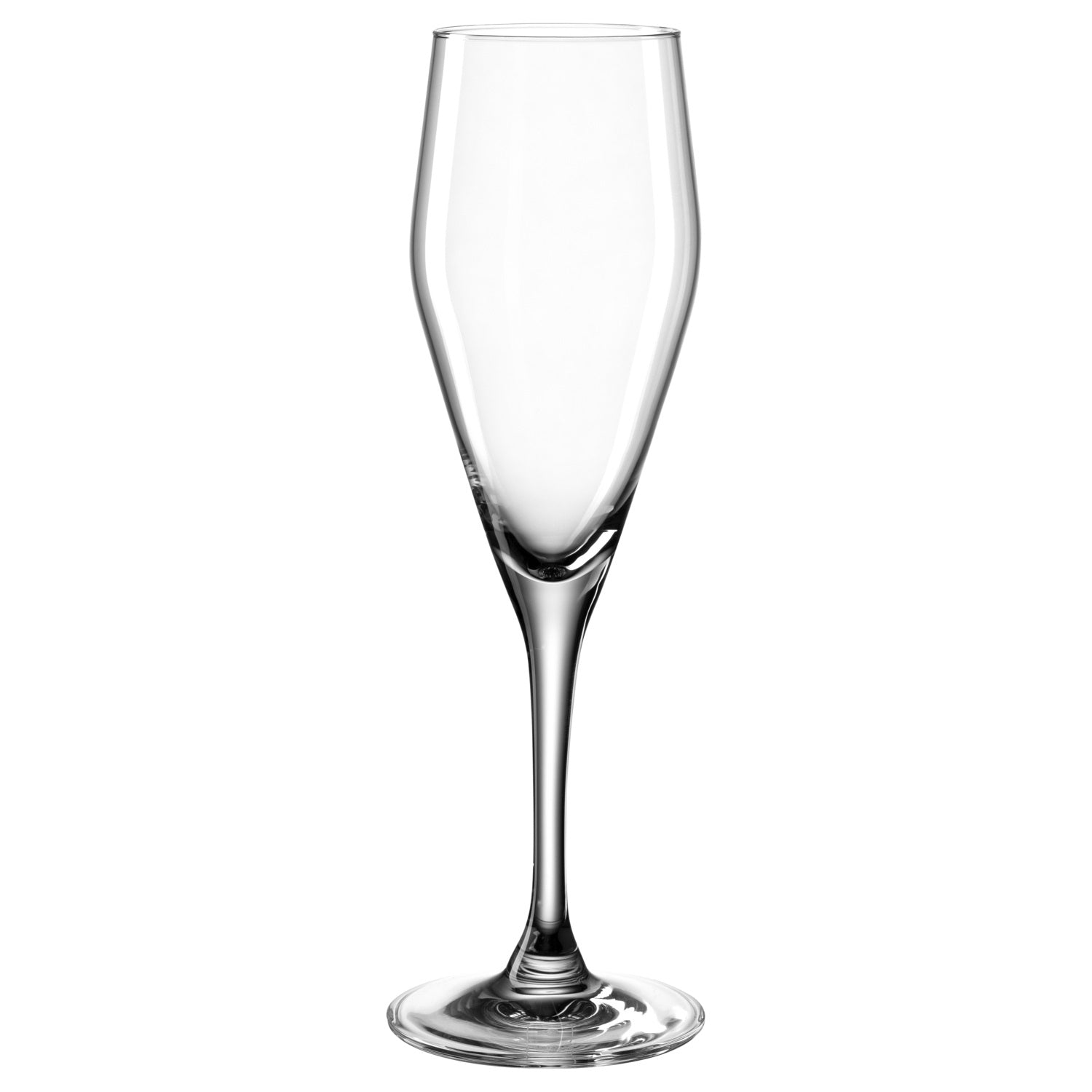 Sektglas TWENTY 4 aus klarem Glas, Kelchform, vor weißem Hintergrund