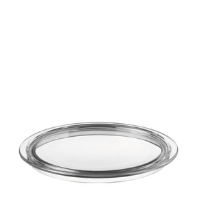 Tortenplatte CIAO aus Glas, Draufsicht auf weißem Hintergrund