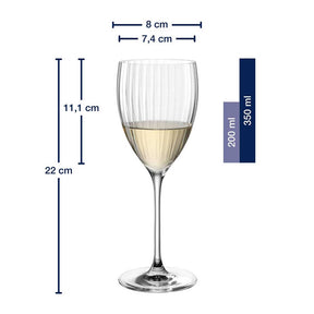Massangaben zum Rieslingglas POESIA 350 ml