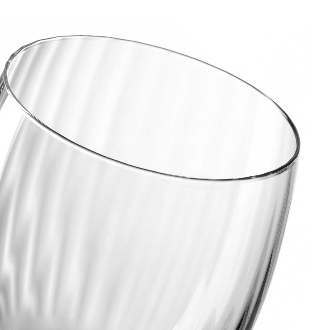 Trinkglas POESIA 380 ml, klares Glas, schraeges Produktfoto