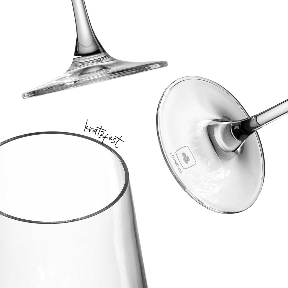 Digestifglas PUCCINI 220 ml von oben und seitlich, mit Stielansicht