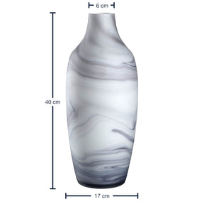 Massangaben zu Vase POESIA 40 cm Marmoroptik