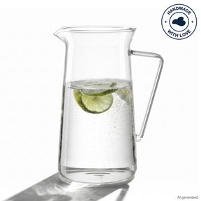 Krug GIORNO mit Wasser und Limettenscheibe gefüllt