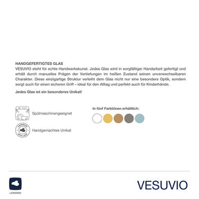Trinkglas VESUVIO, Produktinformationen und Farbvarianten