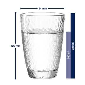 Massangaben zu Trinkglas MATERA 340 ml