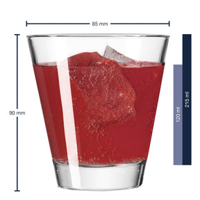 Massangaben zum Trinkglas CIAO 215 ml
