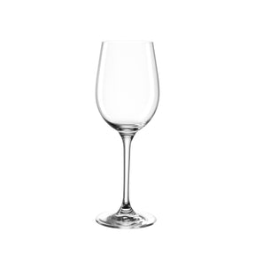 Weißweinglas CIAO+ 300 ml, klares Glas, Stielglas auf weißem Hintergrund