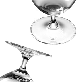 Bierglas CIAO+ von oben und schräg fotografiert, klares Glas
