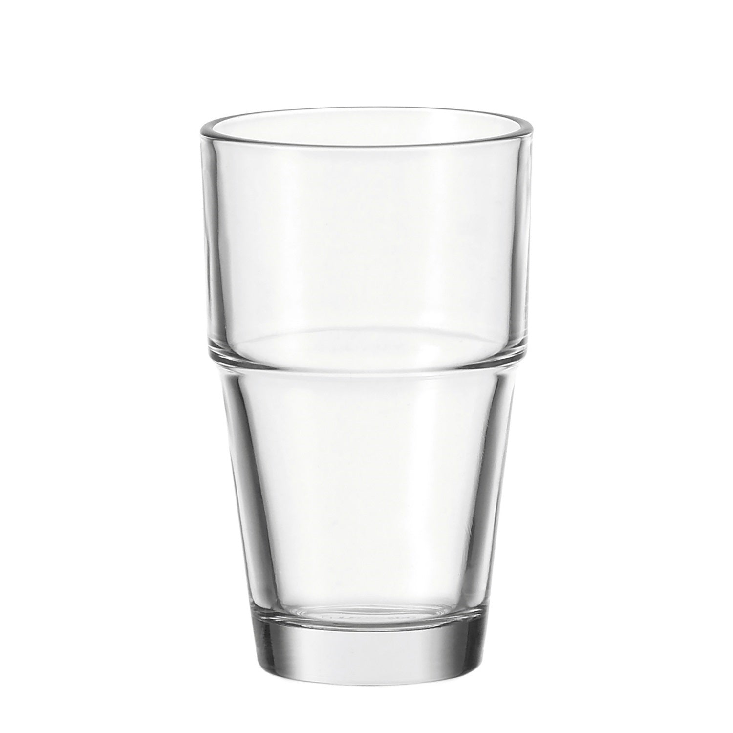 Becher SOLO aus klarem Glas, stapelbar, freigestellt