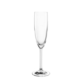 Sektglas DAILY 200 ml, klares Glas, schlanke Form vor weißem Hintergrund