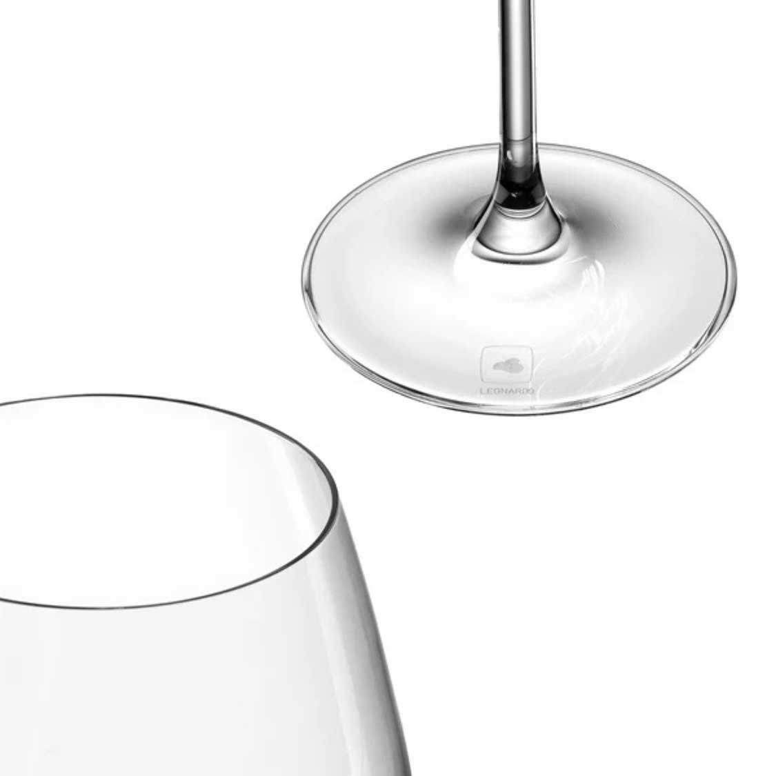 Weißweinglas CHEERS 400 ml, klares Glas, Stielglas mit breitem Kelch